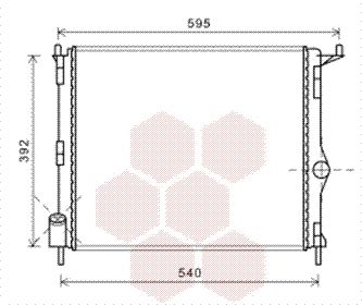 VAN WEZEL Radiators, Motora dzesēšanas sistēma 43002476